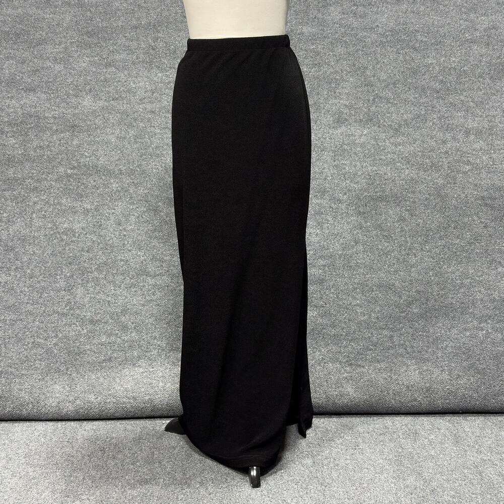Joseph Ribkoff Skirt Womens 8 Black Maxi Side Slit Evening Long Stretch Dressy